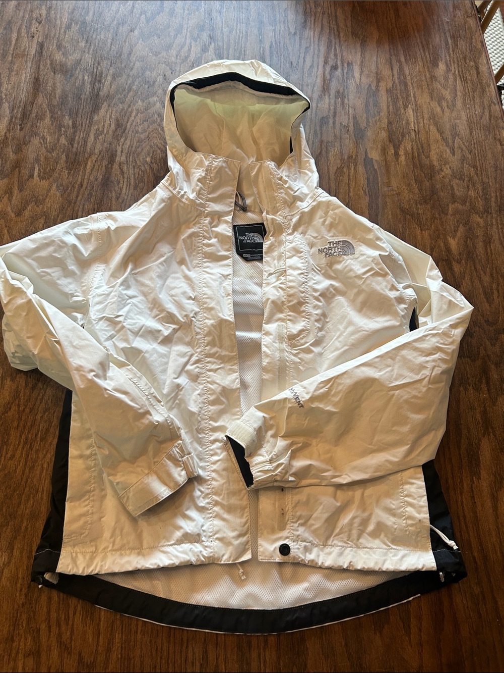 The North Face White Jacket with Black Accents